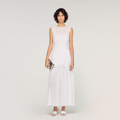 Poetique Crepon Maxi Dress White