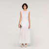 Poetique Crepon Maxi Dress White