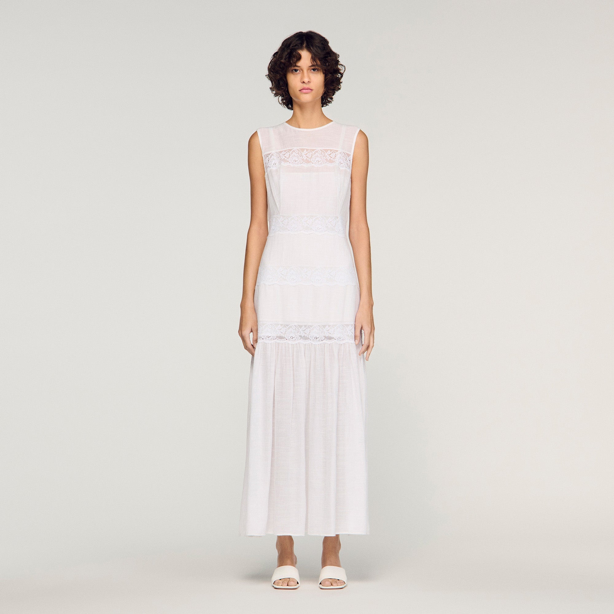 Poetique Crepon Maxi Dress White