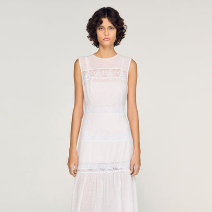 Poetique Crepon Maxi Dress White
