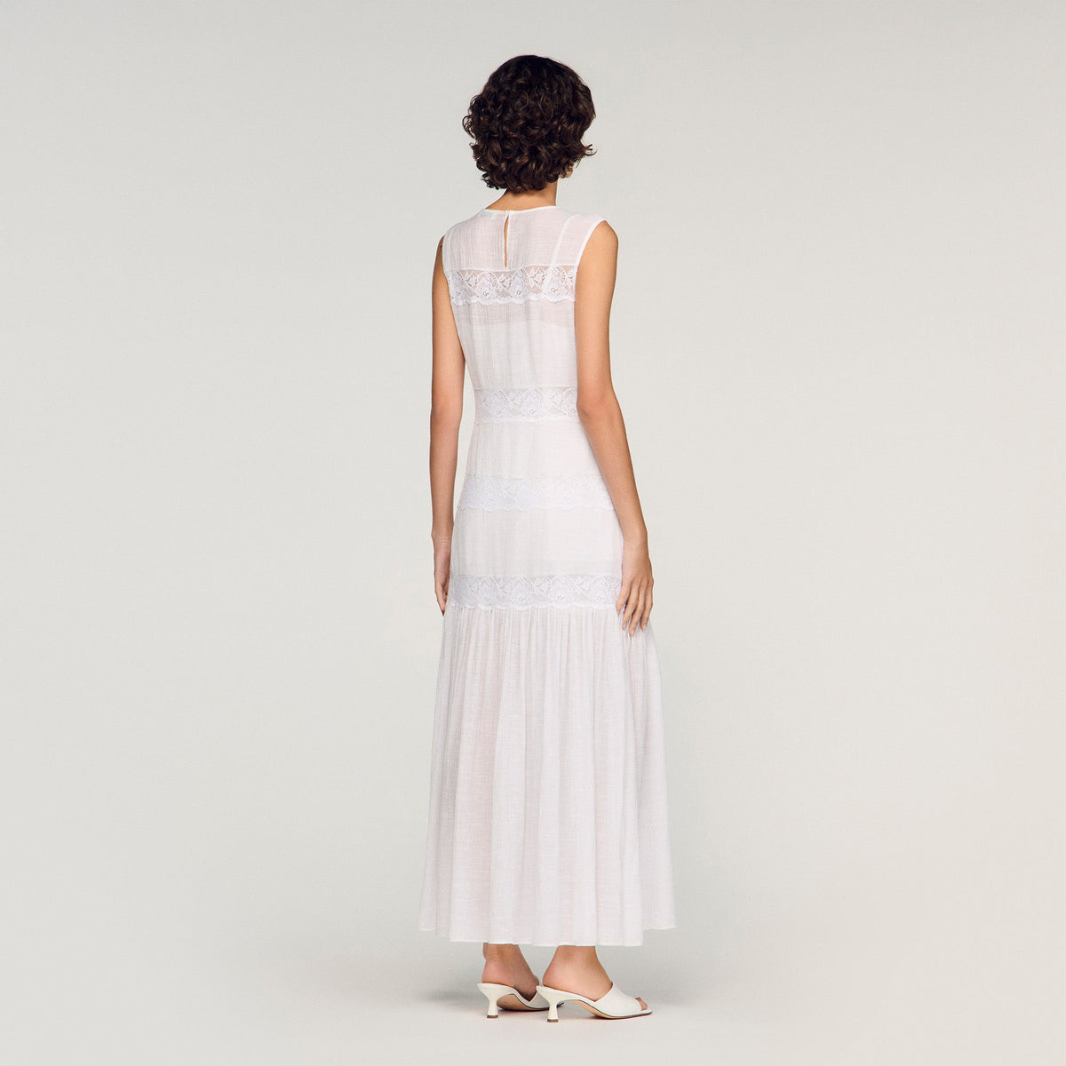 Poetique Crepon Maxi Dress White