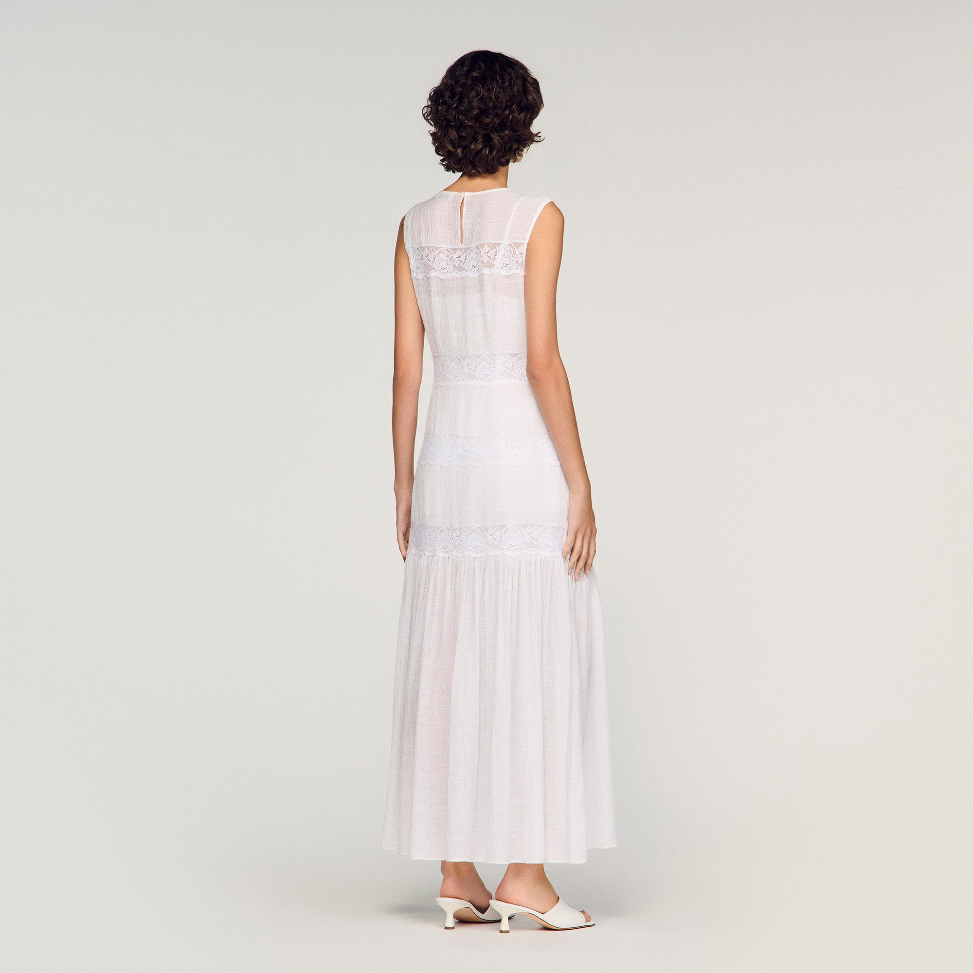 Poetique Crepon Maxi Dress White