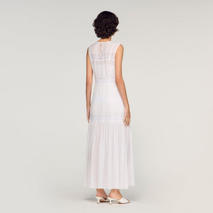 Poetique Crepon Maxi Dress White