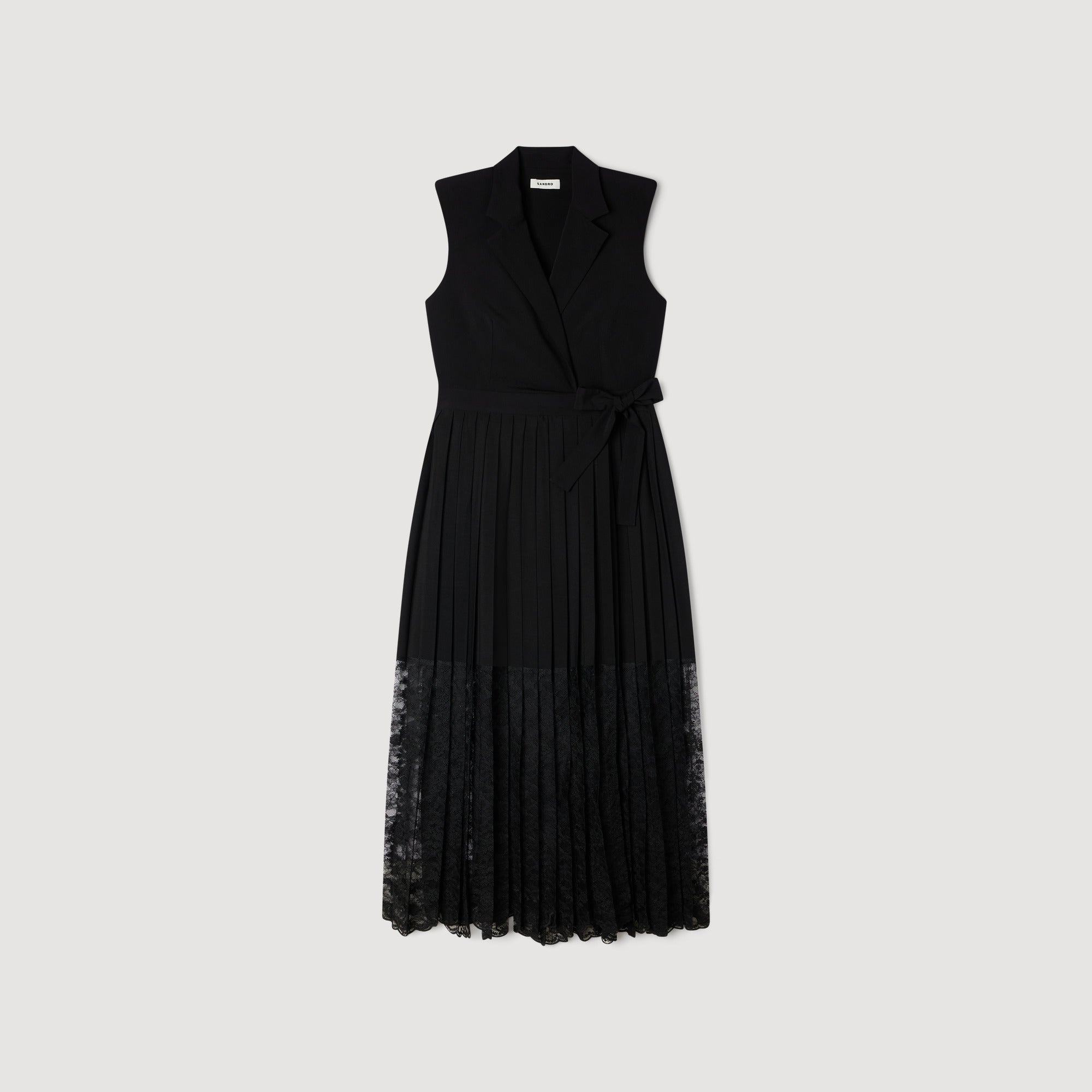 Nancy Lace Collar Maxi Dress Black