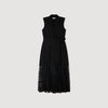 Nancy Lace Collar Maxi Dress Black