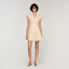 Lyrella Short Guipure Dress Ecru