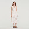 Lucie Openwork Floral Cotton Maxi Dress Ecru