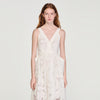 Lucie Openwork Floral Cotton Maxi Dress Ecru