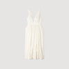 Lucie Openwork Floral Cotton Maxi Dress Ecru