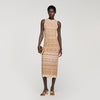 Raffaela Fancy Knit Maxi Dress Brown