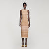 Raffaela Fancy Knit Maxi Dress Brown