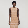 Raffaela Fancy Knit Maxi Dress Brown