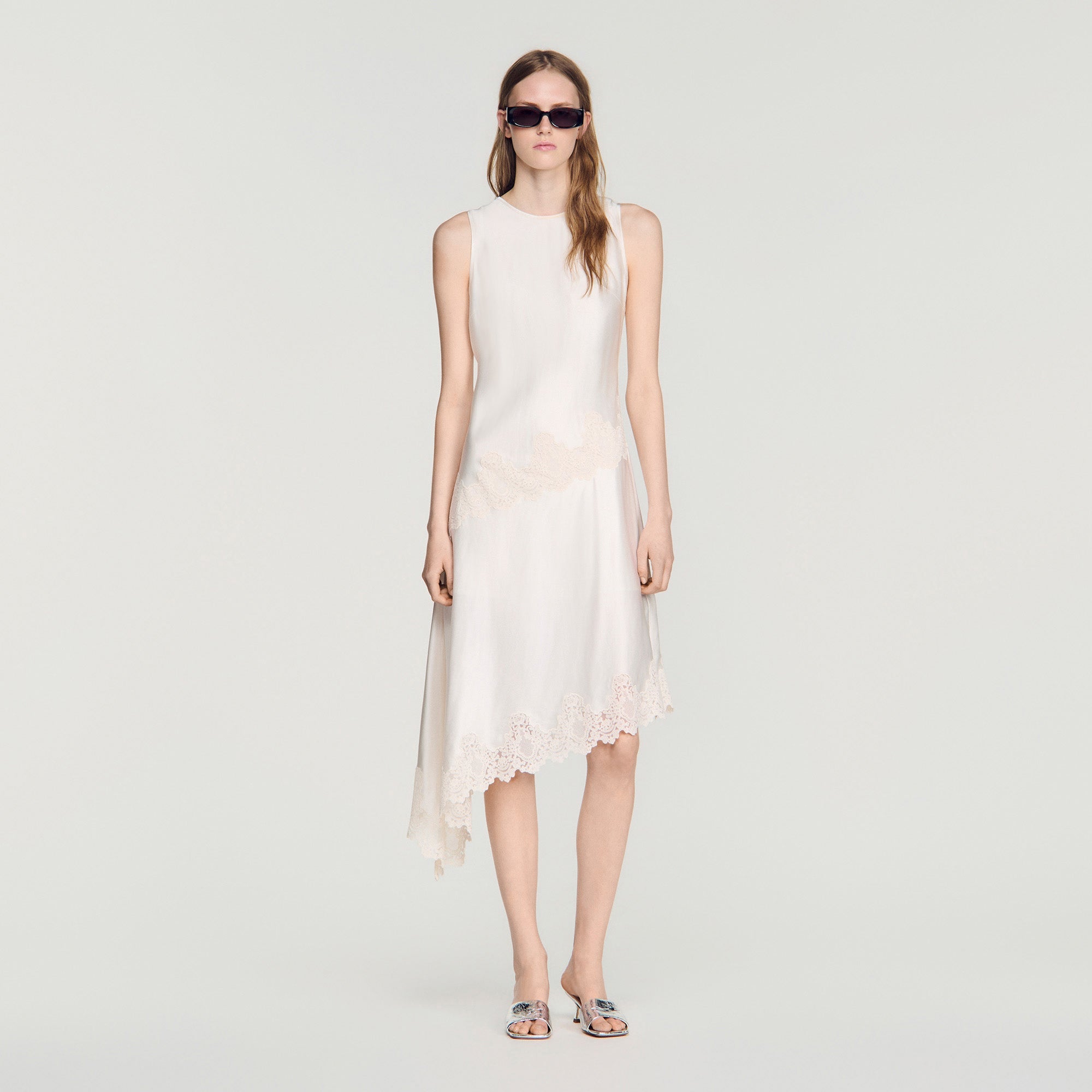 Alva  Silhouette Dress Ecru