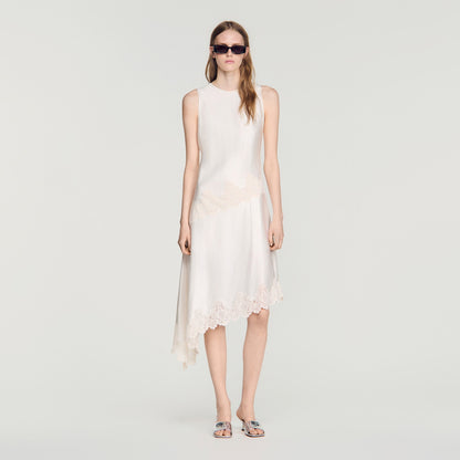 Alva  Silhouette Dress Ecru