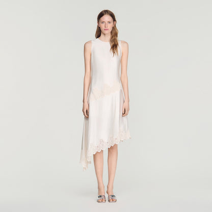 Alva  Silhouette Dress Ecru