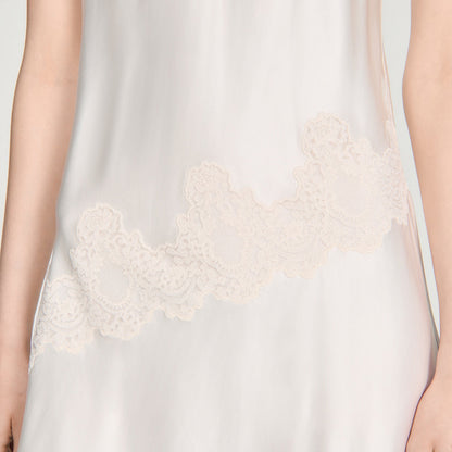 Alva  Silhouette Dress Ecru