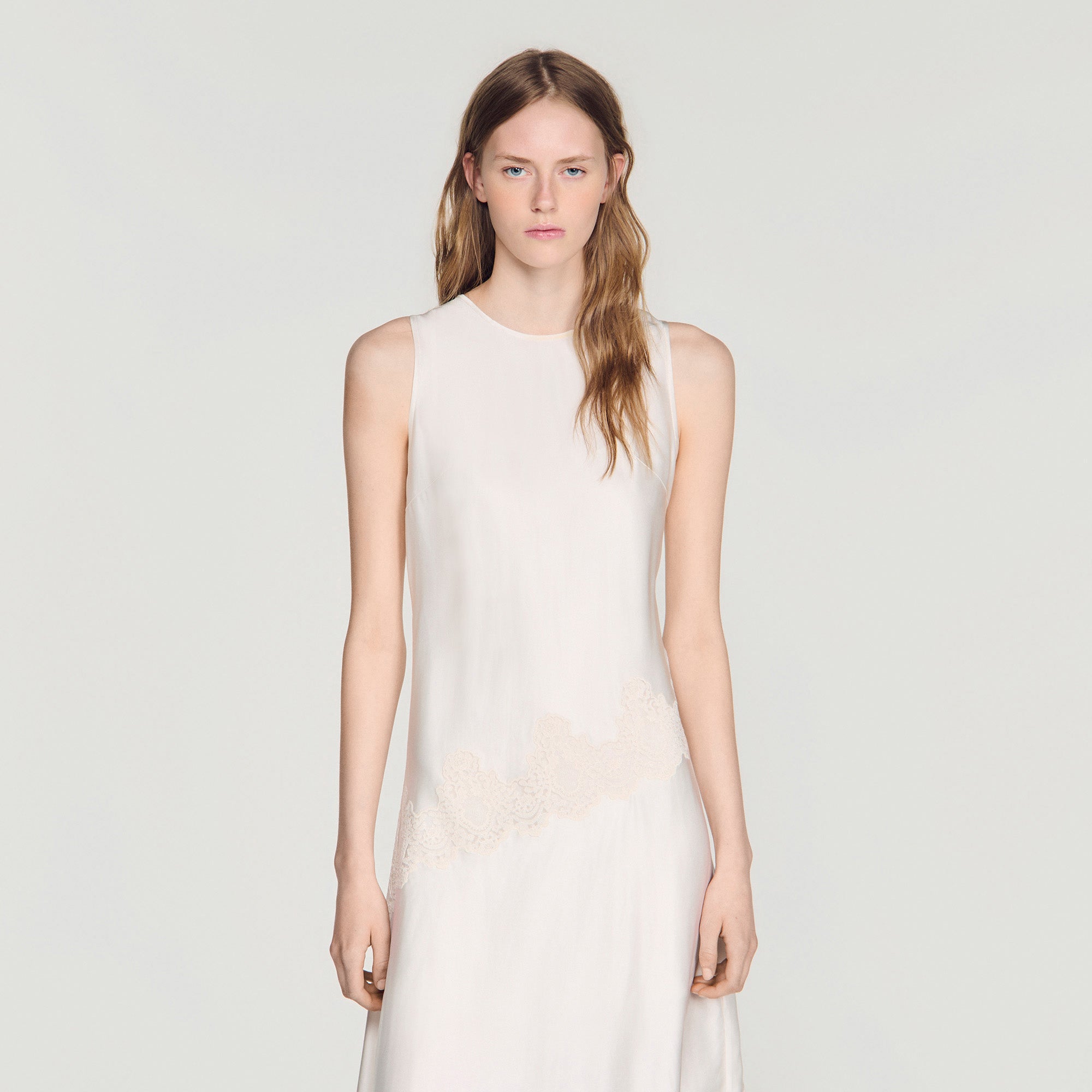 Alva  Silhouette Dress Ecru