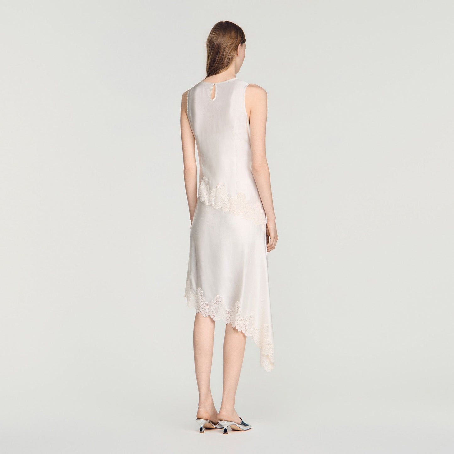 Alva  Silhouette Dress Ecru