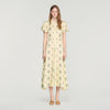 Calaventi Paisley print maxi dress Light Yellow