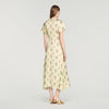 Calaventi Paisley print maxi dress Light Yellow