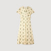 Calaventi Paisley print maxi dress Light Yellow