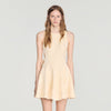 Amalena Short Floral Jacquard Dress Vanilla