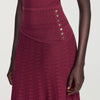 Samantha Pointelle knit maxi dress Bordeaux