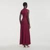 Samantha Pointelle knit maxi dress Bordeaux