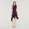 Biancona Asymmetric knit dress Brown