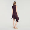 Biancona Asymmetric knit dress Brown