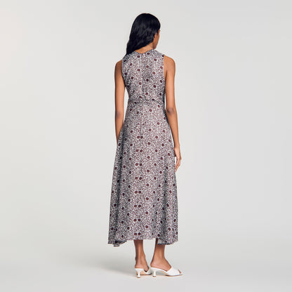 Maira Daisy print maxi dress Brown
