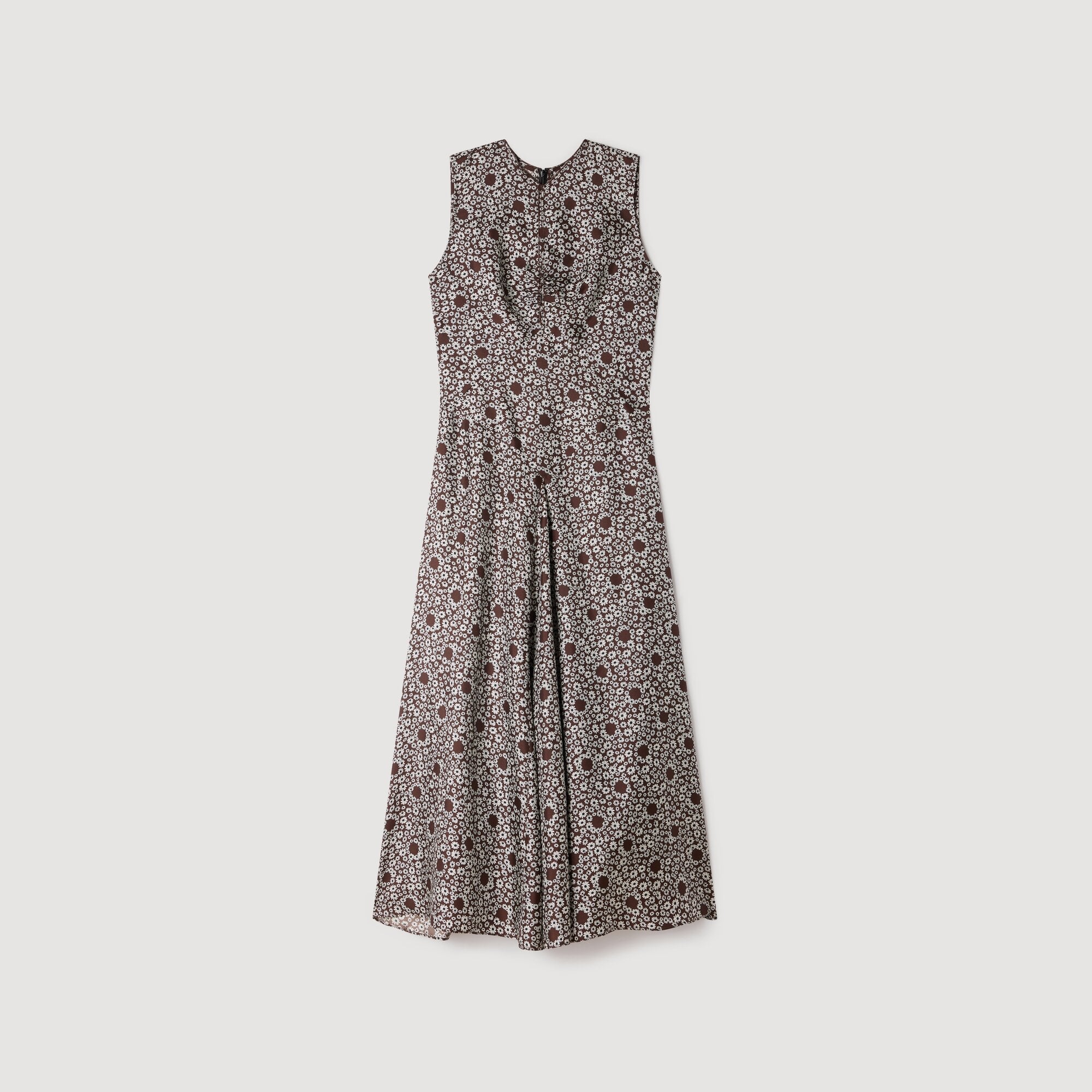 Maira Daisy print maxi dress Brown