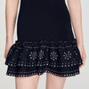 Dalya Short knit dress with studs Black