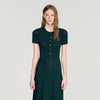 Orianne Pointelle knit maxi dress Green
