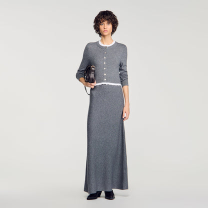 Henrietta 2-in-1 maxi dress Grey