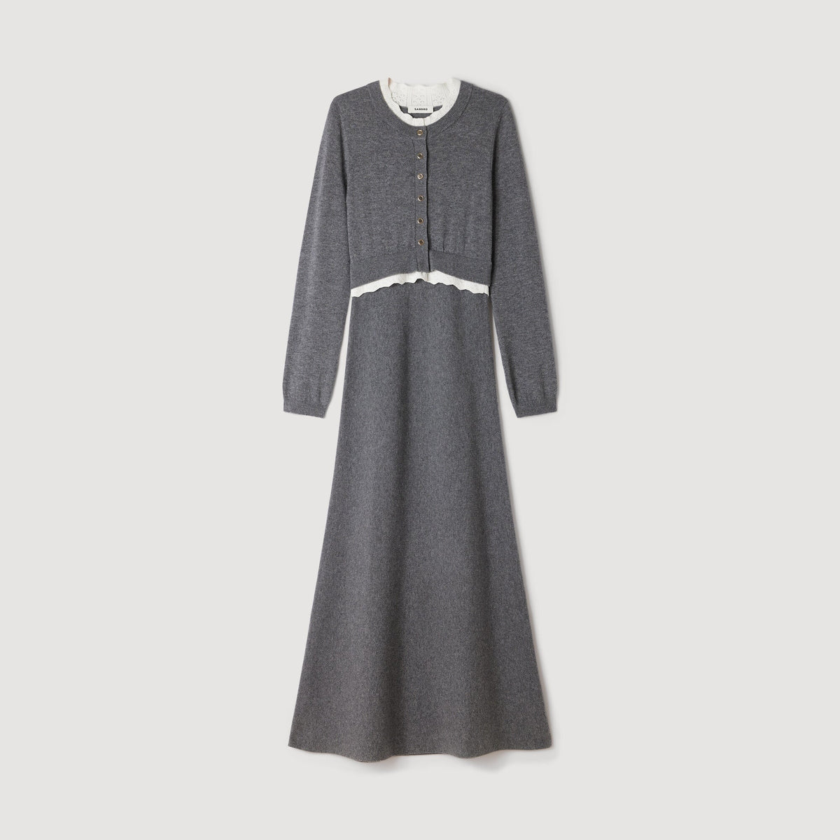 Henrietta 2-in-1 maxi dress Grey