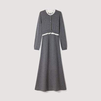 Henrietta 2-in-1 maxi dress Grey