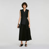 Eleonore 2-in-1 wraparound maxi dress Black
