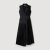 Eleonore 2-in-1 wraparound maxi dress Black