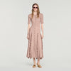 Pietrarosa Sparkling knit maxi dress Nude