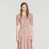 Pietrarosa Sparkling knit maxi dress Nude