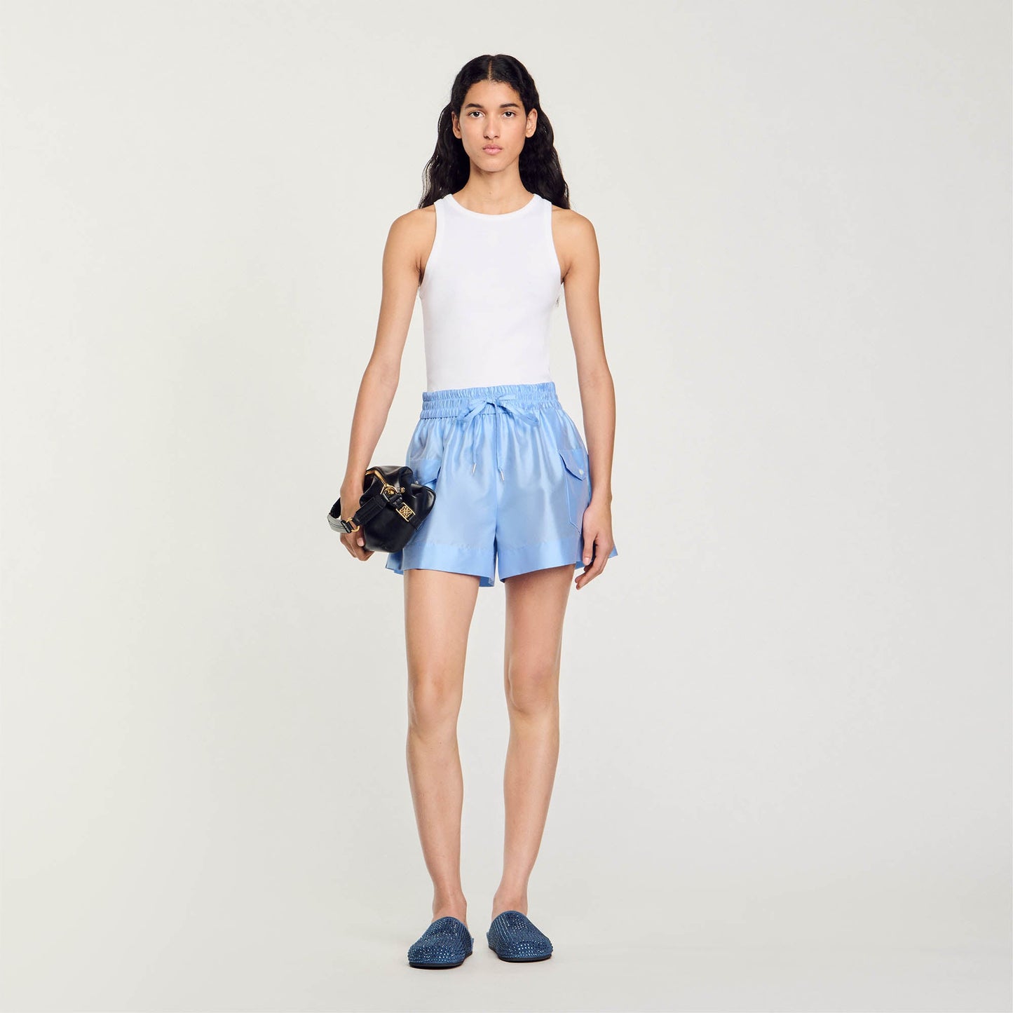 Shorts With Pockets Sky Blue