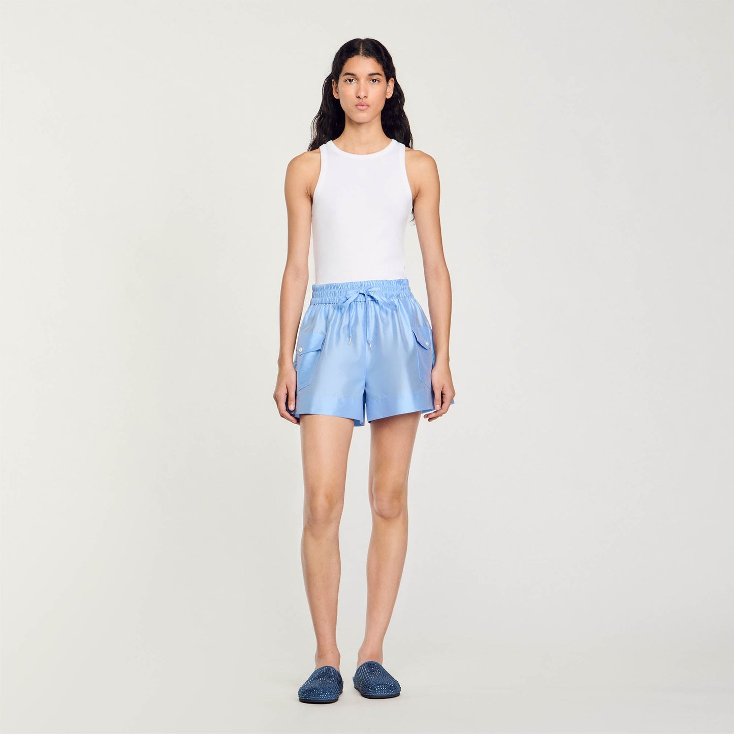 Shorts With Pockets Sky Blue