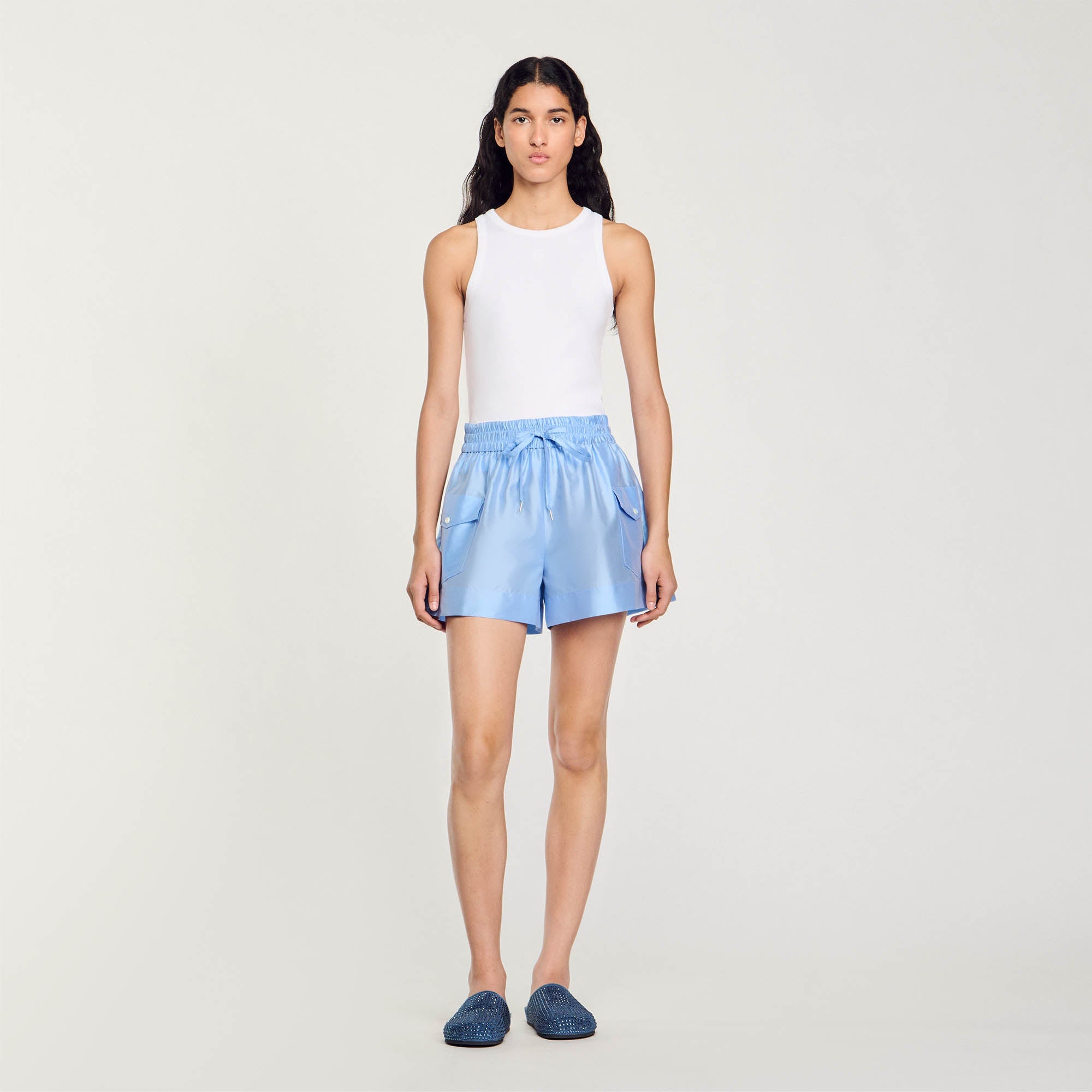 Shorts With Pockets Sky Blue