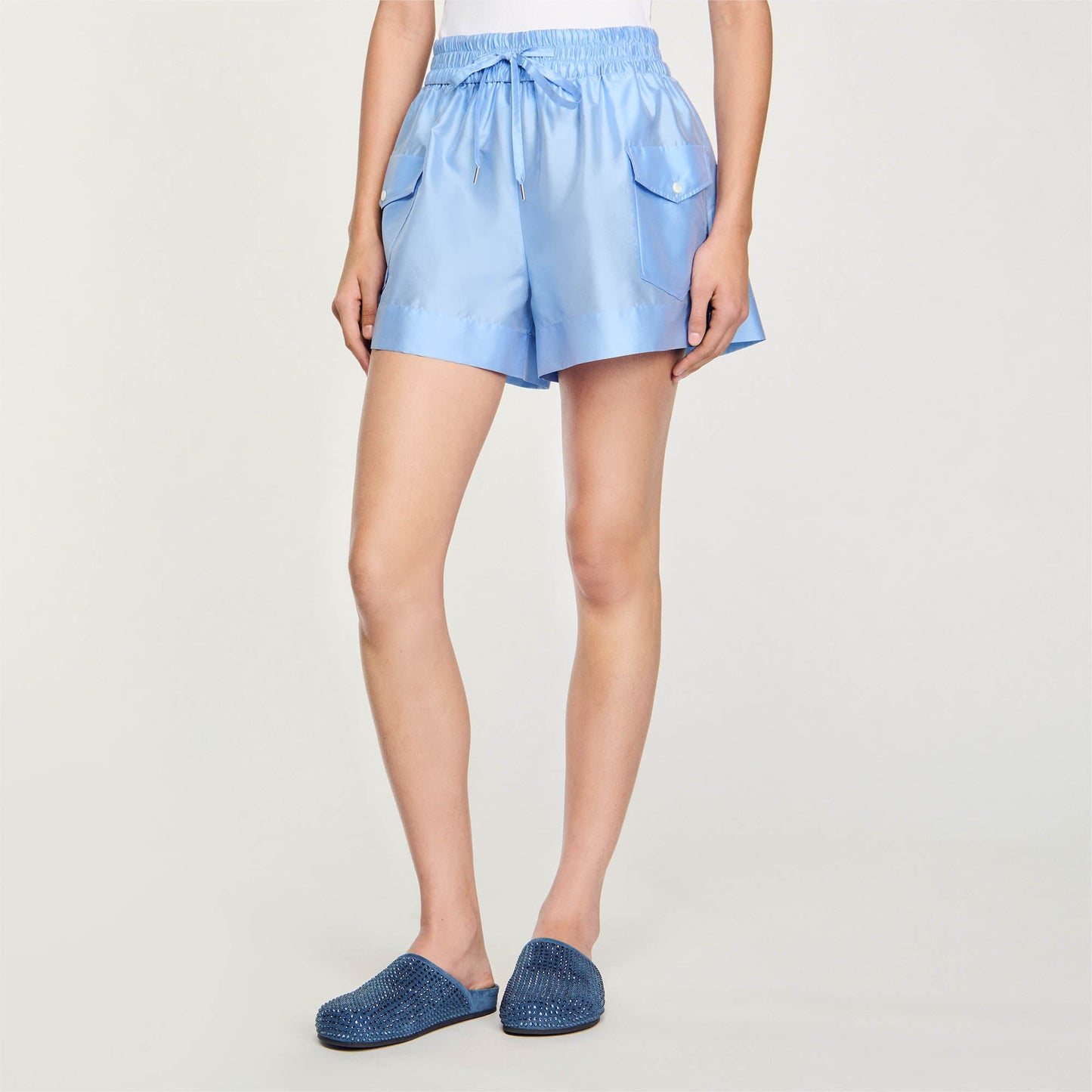 Shorts With Pockets Sky Blue