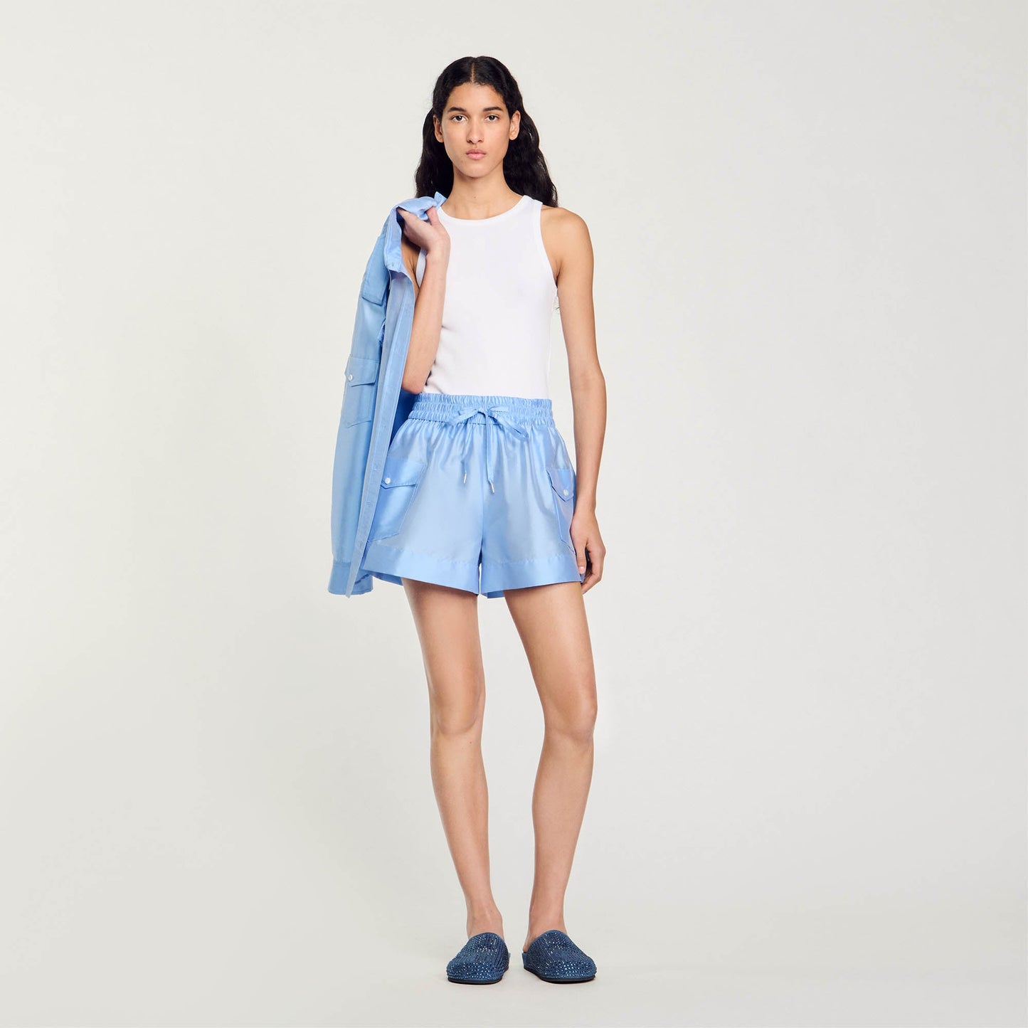 Shorts With Pockets Sky Blue