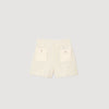 Decorative Tweed Shorts Yellow / Ecru