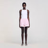Titti Rhinestone Striped Shorts Pink