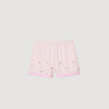 Titti Rhinestone Striped Shorts Pink