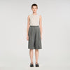 Pacey Pleated Long Shorts Grey